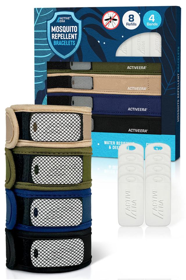 Mosquito Repellent Refillable Bands 4 pack -
