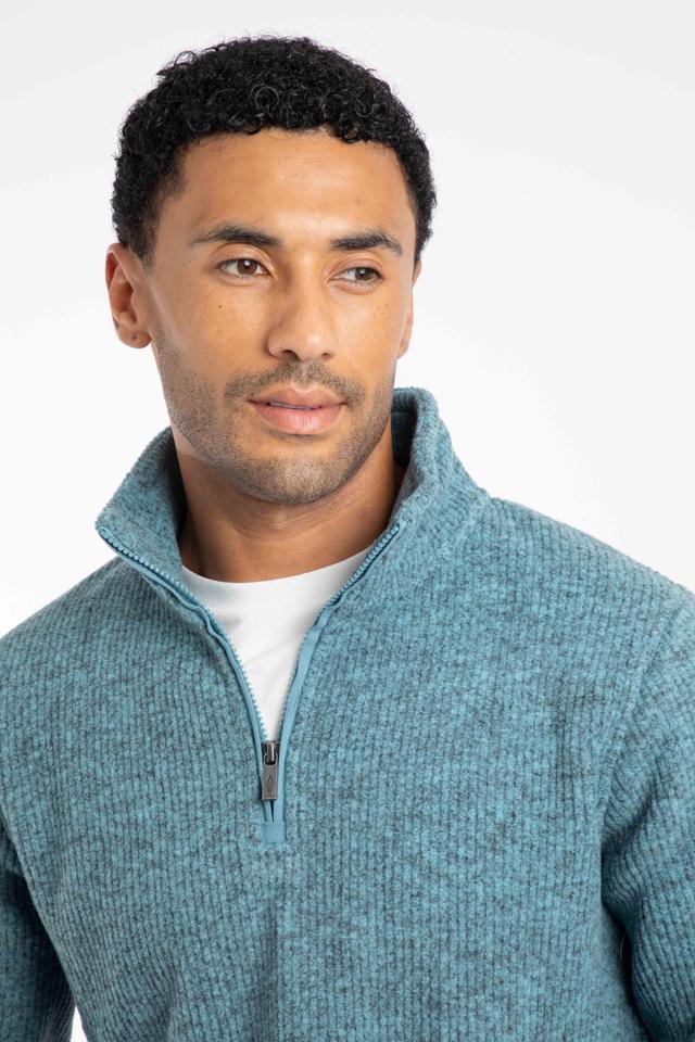 Newport Mens 1/4 Zip Ribbed Fleece -