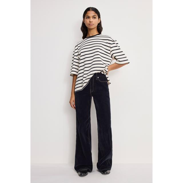 Women's Good Skate Flocked Denim Jeans | Indigo, Size 30 Plus | Good American by Khloé Kardashian