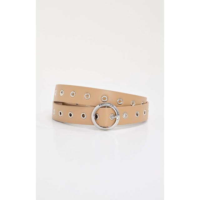 Women's Skinny Eyelet Belt | Tan, Size XS/S | Good American by Khloé Kardashian