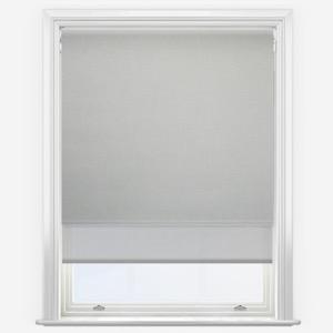 Double Roller - Leniro Blackout Pebble Grey & Dove Grey Double Roller Blind
