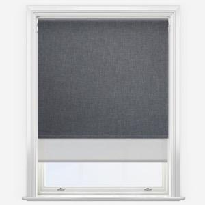 Double Roller - Leniro Blackout Rock Grey & Grey Double Roller Blind