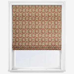 Roman Blinds - Tabriz Burnt Orange Roman Blind