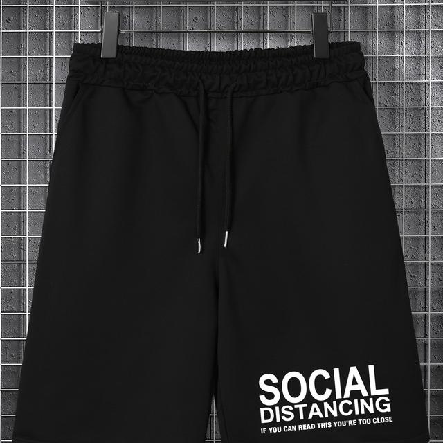 TEMU Large Shorts Men's Loose And Fattening Summer Casual Pants Fat Men Sports Trend Wear Five-point Pants, Plus Size