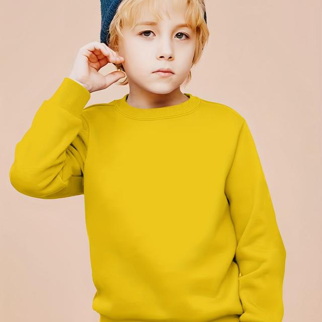 TEMU Autumn/winter Sweater - Warm Round Neck Casual Sweaters With Letter '' Print (-), Soft Everyday Sweaters For & , -care Sweater For Months