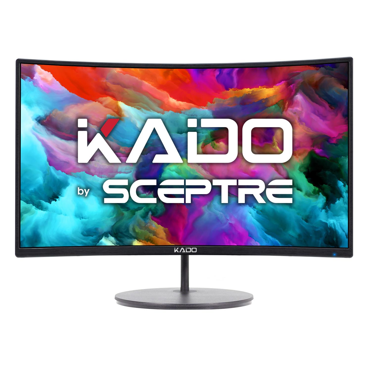 TEMU By Curved 24" Computer Monitor 1500r 1920x1080 75hz Gaming Office Built-in Speakers Wall Mount