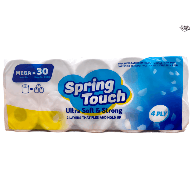 TEMU Toilet Paper – 4-ply Ultra Bathroom Tissue, Individually Wrapped Rolls, Skin, Tear-resistant, And Absorbent – In 10, 20, Or 30 Rolls