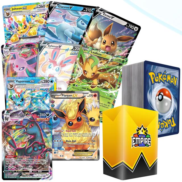 TEMU Prismatic Eeveelution Bundle | 100+ | 1x Ultra Rare Eeveelution | & Included! | Perfect Gift For Kids & Collectors!