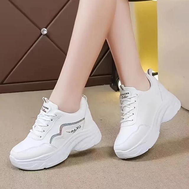TEMU Sandalias de plataforma con cuña para mujeres, sandalias con franjas de , zapatillas de tenis elegantes con para mujeres, adecuadas para caminar y salir.
