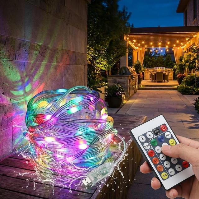 TEMU Tira Led De Bluetooth 5m Luces Led Rgb Halloween Decoración, para el hogar, decoración de interiores, bodas, , fiestas, compromisos, aniversarios, Halloween, Navidad y Acción de , regalo .