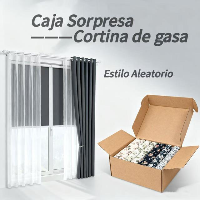 TEMU Cortinas para habitación Decorativa de gasa visillo , estilo aleatorio , Cortina de gasa para ventanas de sala o Dormitorio,137x230cm | local