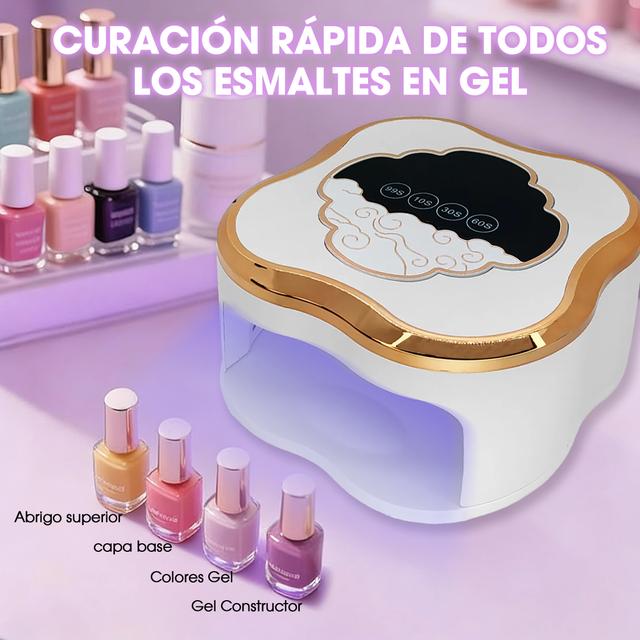 TEMU Lámpara UV LED para uñas, 288 W, para esmalte de gel acrílico, lámpara de gel profesional con sensor automático, secado rápido, 4 temporizadores, herramientas de para salón y uso doméstico.,Rosa