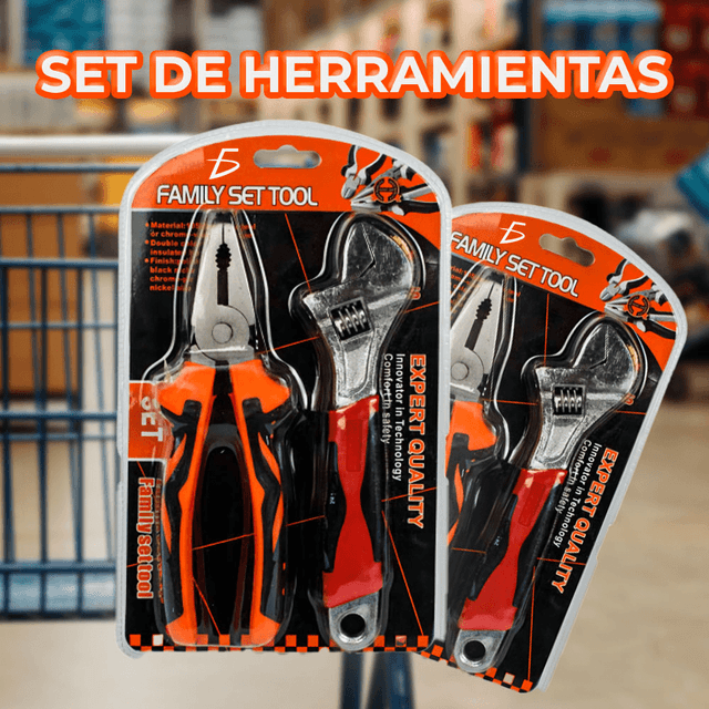 TEMU Set de 2 piezas que unos alicates de 9 pulgadas (23 cm) y una llave ajustable de 8 pulgadas (20 cm), ideal para remodelaciones en el hogar y reparaciones diarias.