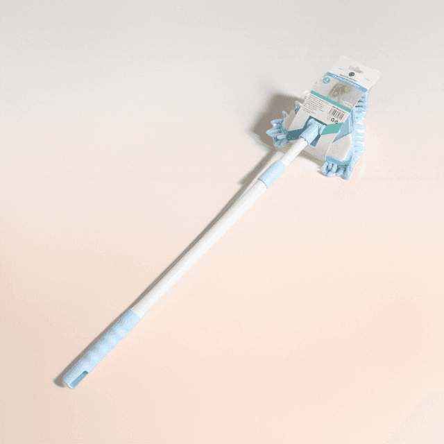 TEMU Pequeño Limpador Triangular Ajustable y Flexible - Herramienta de Limpieza Lavable y Reutilizable para Techos Altos, Muebles y , Limpia el Polvo.
