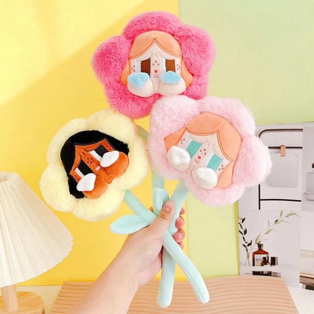 TEMU Flor de Peluche con Cara de Lloro - Decoración Kawaii (1pc)