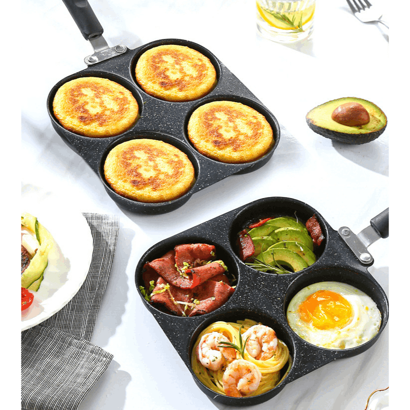 TEMU 1 Sartén Multifuncional 1 Mini Sartén para Desayunos, Sartén para Freír Huevos, Sartén Antiadherente Más Ancha y Profunda, Sartén Universal para Estufas