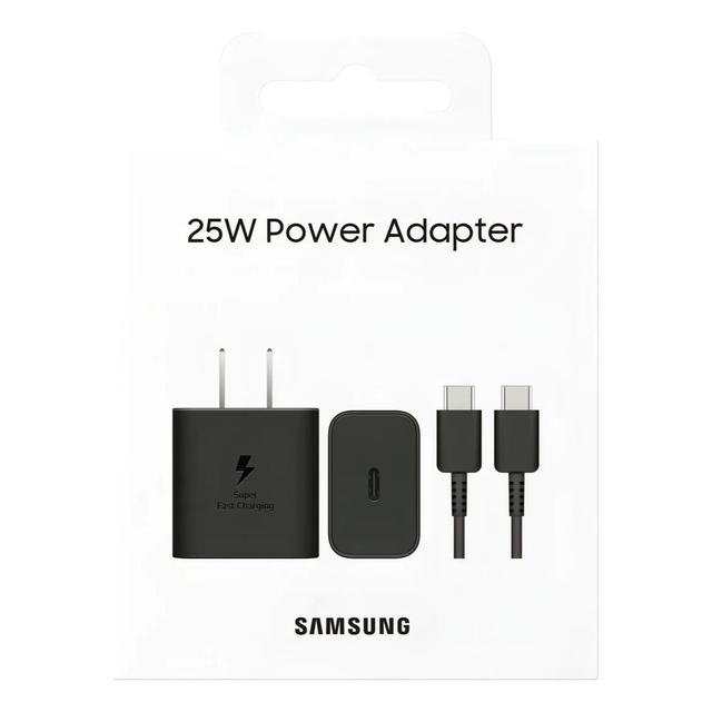 TEMU SAMSUNG ADAPTADOR DE CORRIENTE 25W (EP-T2510) CON CABLE USB-C NEGRO