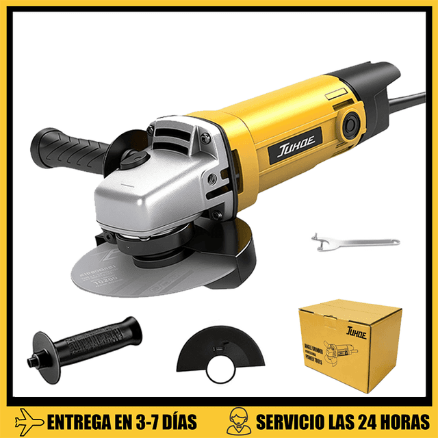 TEMU Amoladora Herramienta Eléctrica para Metal y Piedra con Accesorios 850W 115mm 12000rpm