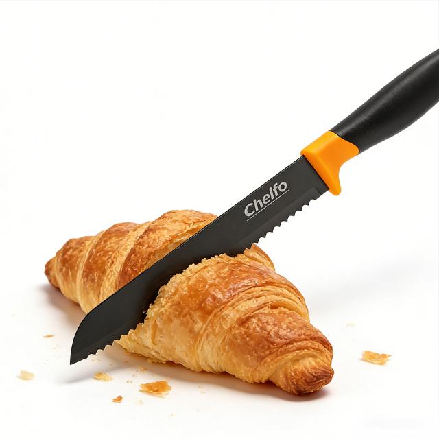 TEMU de pan serrado, , para recortar / pan sin extrusión, mango para el hogar, fácil de operar, fácil de limpiar, negro