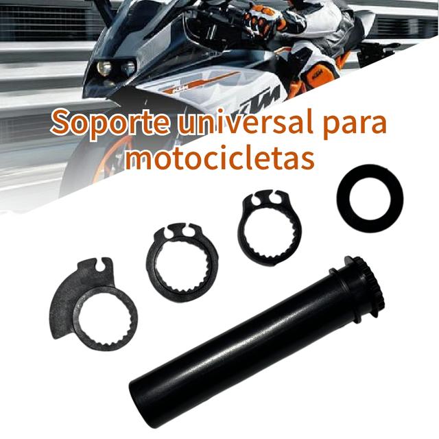 TEMU Un par de empuñaduras para manillar de motocicleta - 22 mm, negro, tapones de , universal