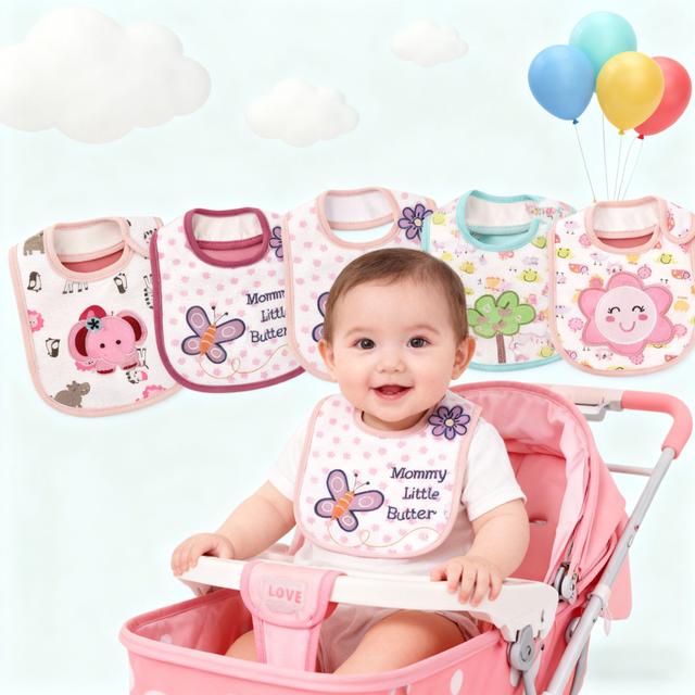 TEMU Cunas impermeables para bebés y bebés toalla de saliva para niños pañales para recién nacidos baberos para todas