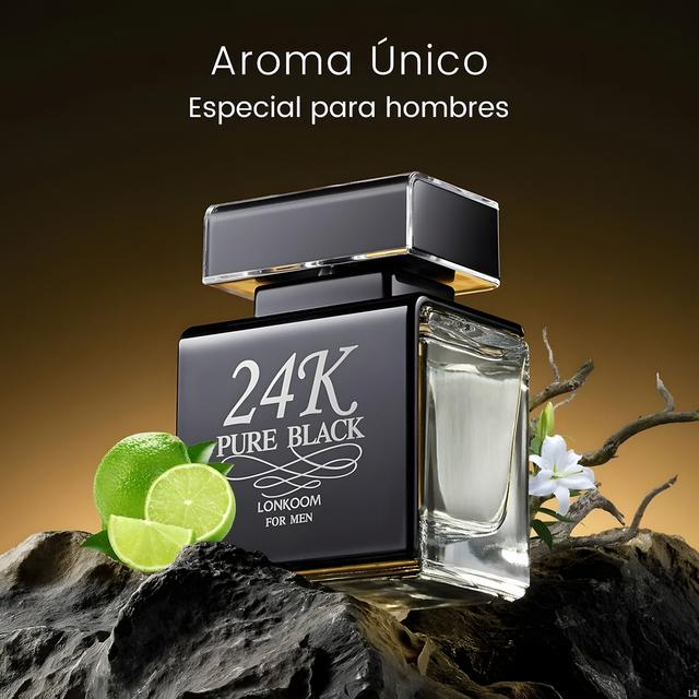 TEMU Lonkoom Perfume Para Hombre Black 100ml Edp