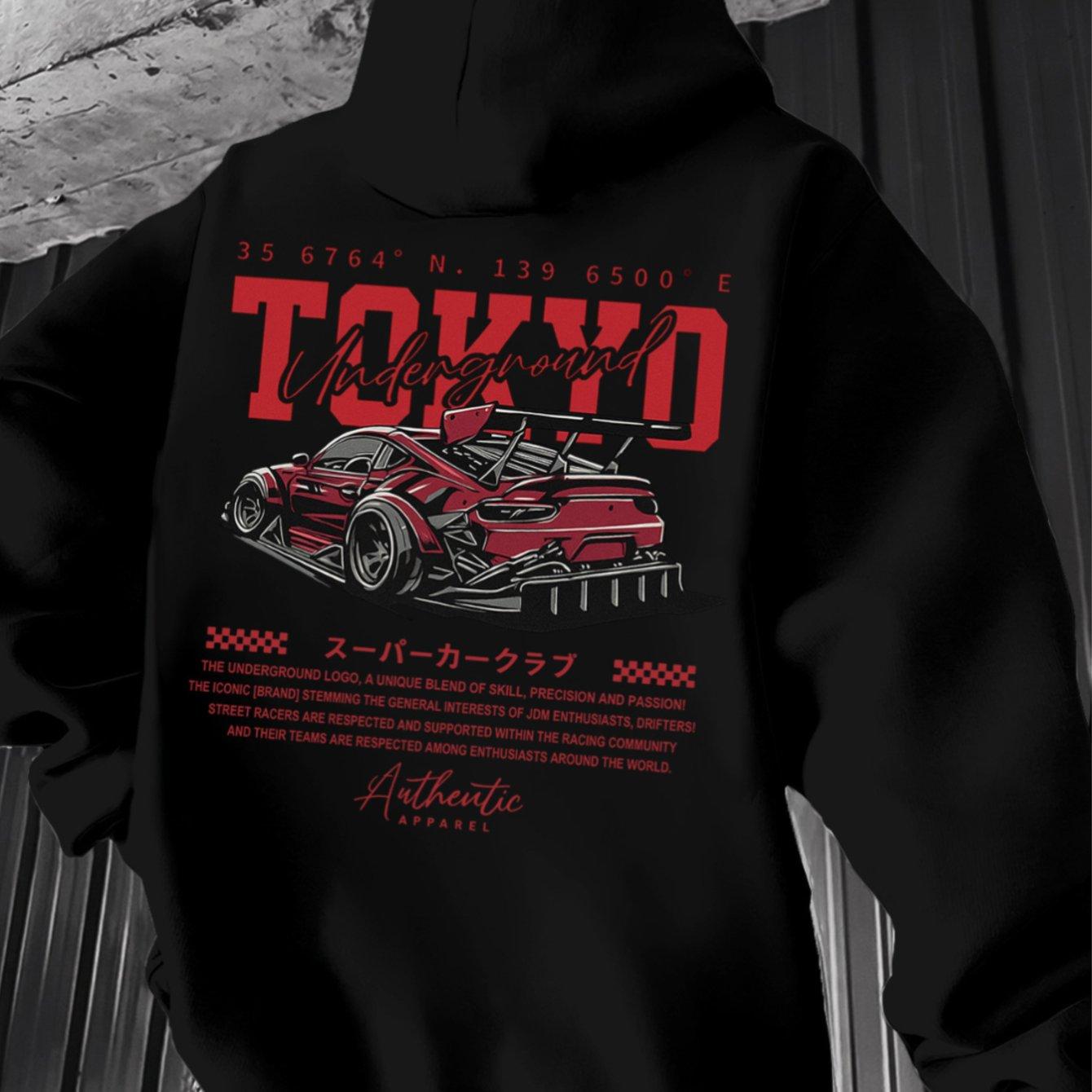 TEMU Man003-1 Sudadera con Capucha para Hombre, Envío desde México | Sudadera con Estampado de Coche de de , un Distintivo para Amantes de y la Velocidad.
