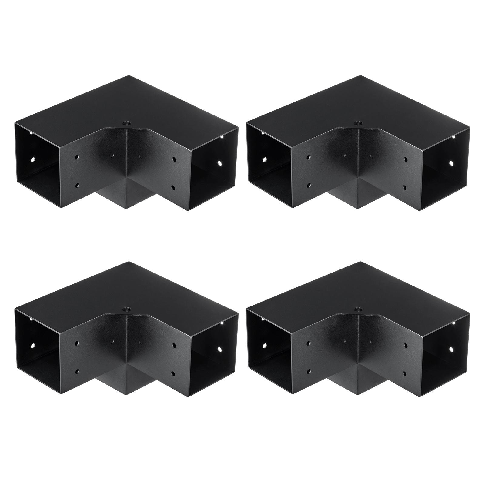 TEMU Vevor Pergola Bracket Kit 4''x4''/6''x6'', 2/4pcs 3/ Heavy Duty Corner Bracket Diy Post Base Kit, Wooden Beams For Gazebos, Patio Pergolas, Outdoor Pergola Hardware