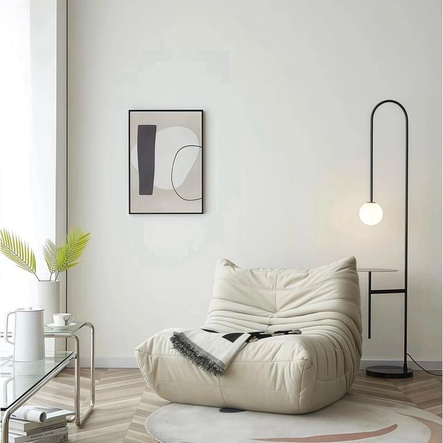 TEMU Caterpillar Single Sofa – Modern Quilted Single-seater Sofa With Segmented Design, Ultra-comfortable Lounge Chair For Spaces