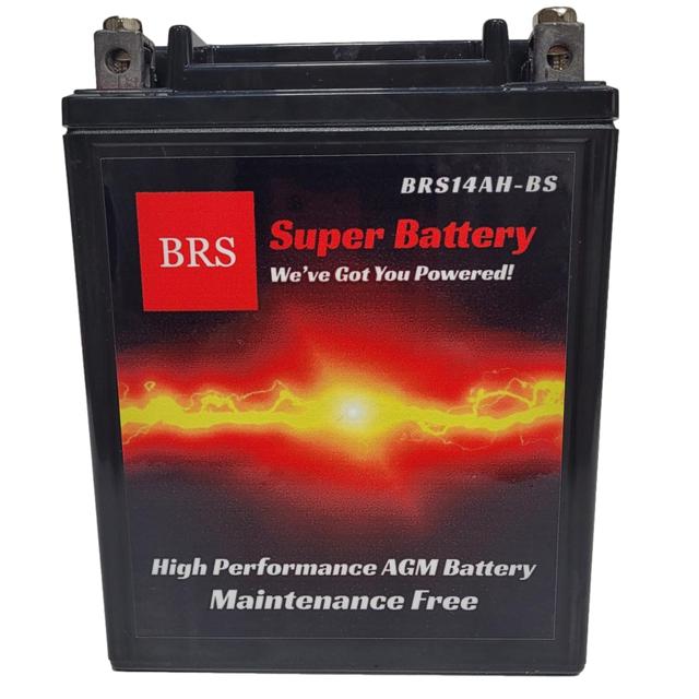 TEMU Brs14ah-bs 12v 14ah 200cca Battery – Agm Powersports Battery For Atv, Motorcycle, Snowmobile, Utv – Maintenance-free