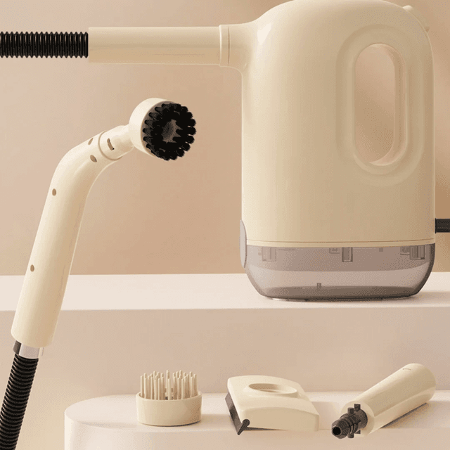 TEMU Electric High-pressure Steam Cleaner With Steam Pipe Good For Kitchen Deep Cleaning Works All Surface Window & Uphlostery & Tile & Grout & Carpet & Curtain & Sofa & Floor & Desk, Etc. See The Ins