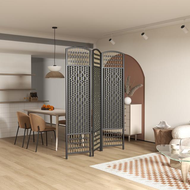 TEMU 5.6ft Folding Room Divider, Freestanding Privacy Screen For Bedroom