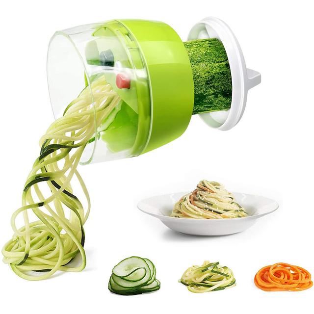 TEMU Handheld Spiralizer Vegetable Slicer Adjustable Grater Cutter