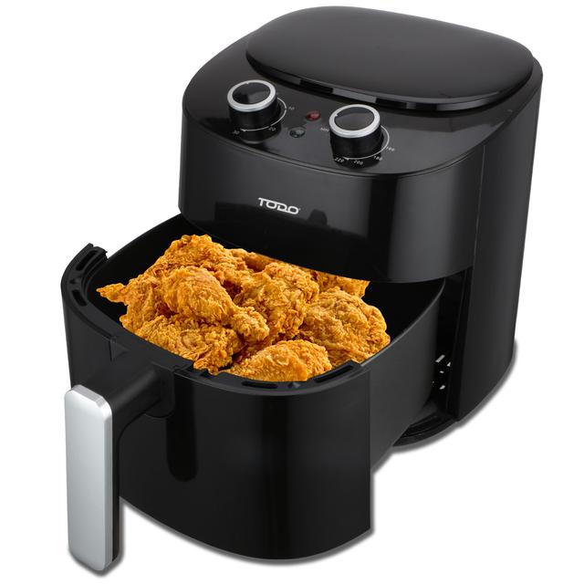 TEMU 4.2l Air Fryer 1300w Convection Oven Fan Forced Multi Function Cooker – Black