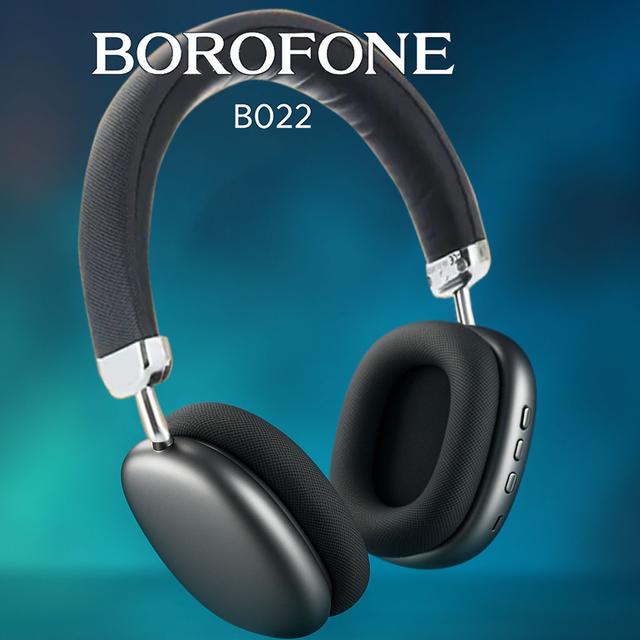 TEMU Borofone Bo22 Elegant Bt Headphone Wireless Bluetooth 5.3 On-ear Hifi Gaming /music /phone Calls Headphones ( Grey)