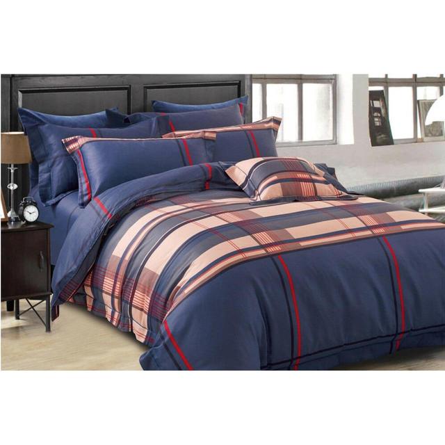 TEMU Deep Navy Design Quilt Cover Set