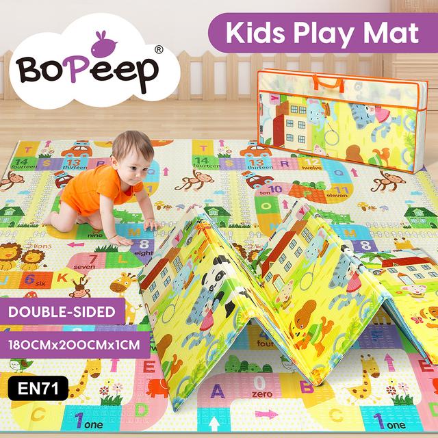 TEMU Kids Play Mat Baby Crawling Pad Floor Foldable Xpe Foam Non-slip Animal