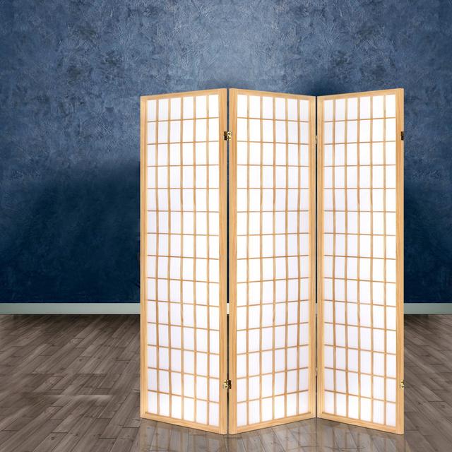 TEMU Artiss 3 Panel Room Divider Screen 131x179cm Natural