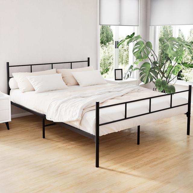 TEMU Artiss Bed Frame Queen Metal Bed Frames Sol