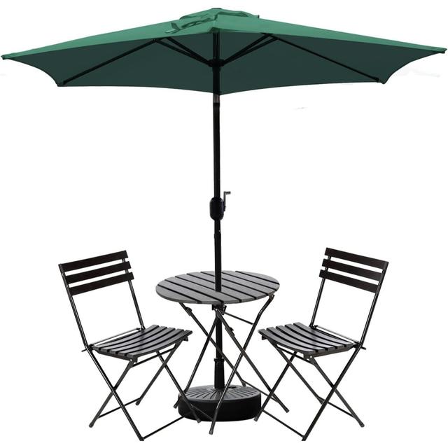 TEMU DEWEL パラソル ガーデンパラソル 200cm 風に強い U 角度調整可能 日除け 撥水加工 折りたたみ 簡単開閉 ビーチパラソル 鉄製 直径200cmx高さ210cm アウトドア ビーチ キャンプ 庭 テラス ベランダ ガーデニング バルコニー (グリーン)