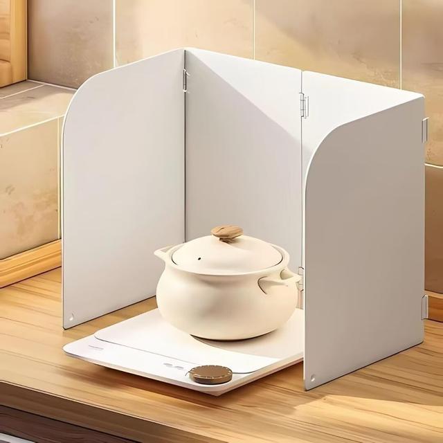 TEMU レンジガード 折りたたみ ガスコンロ 油はねガード オイルガード 折りたたみ コンパクト ガスコンロ 油よけ 使うときだけ 揚げ物ガード 4枚 4面 食洗機対応 油はね防止 IH 汚れ防止 おしゃれ キッチン用品 調理器具