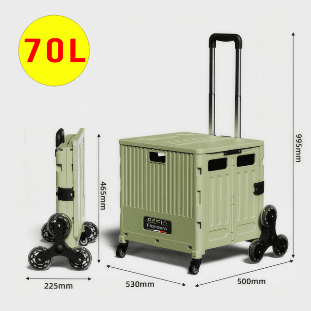 TEMU 휴대용 캠핑 4륜/8륜 등반휠 폴딩카트 바퀴달린 접이식 핸드카트 마트 장바구니 트롤리 왜건