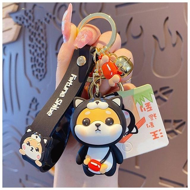 TEMU 남여공용 키링 십이지신 시바견 큐티 캐릭터 커플 가방걸이 메탈키링 생일선물 멀티 SLIM GIRL 슬림소녀