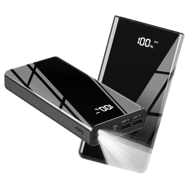 TEMU KLIFE 대용량 보조배터리 고속충전 멀티단자 잔량표시 LED조명 PD 22.5W QC3.0|보조배터리