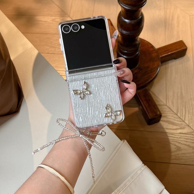 TEMU 윰스모르 갤럭시 Z 플립 힌지보호 스트랩 케이스 제트플립 지플립