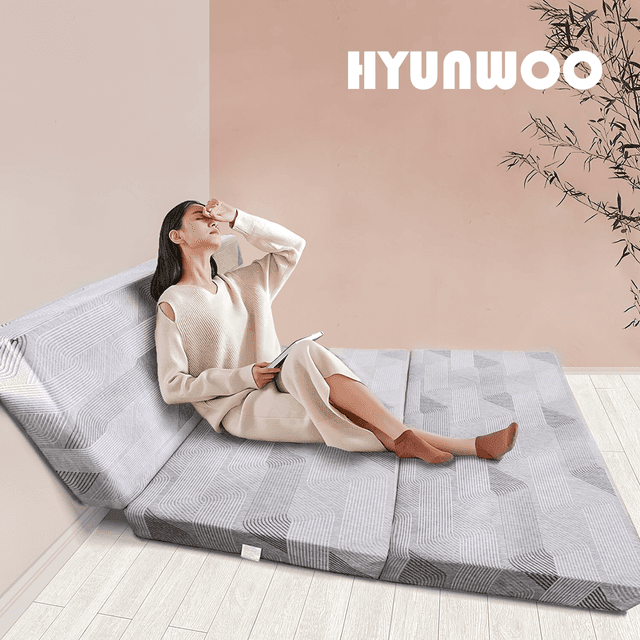 TEMU HYUNWOO 접이식 매트리스 원룸 자취 바닥 침대