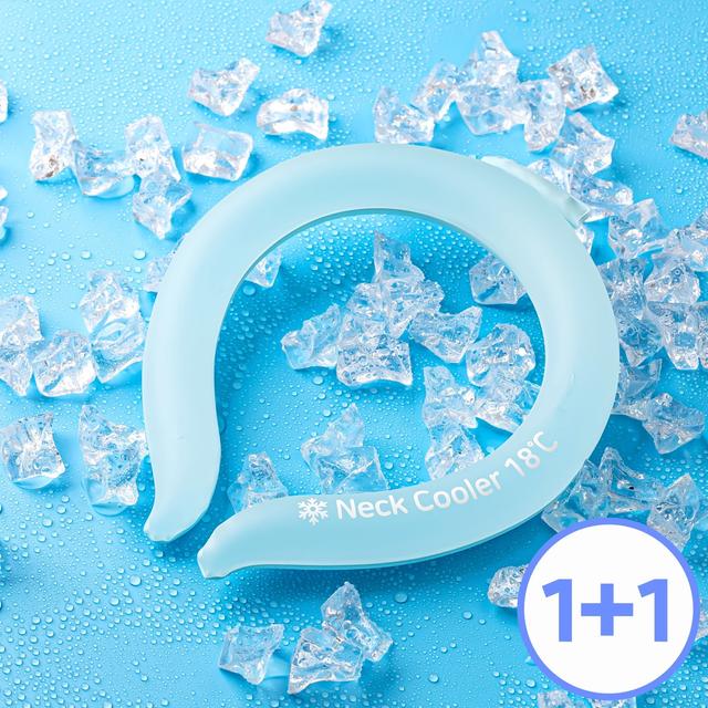TEMU 1+1 아이스 넥 쿨러 쿨링 밴드 -18도 자동냉각 스카프 대 소 투명