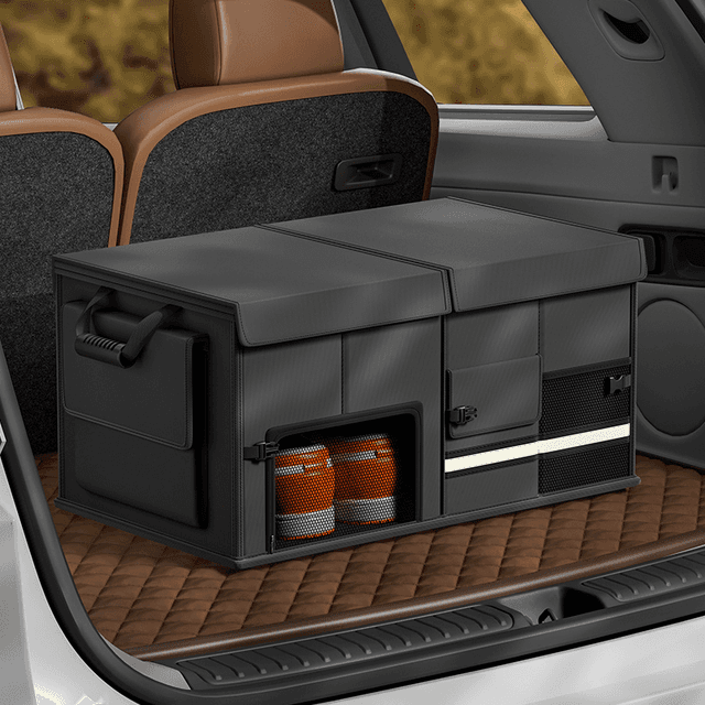 TEMU 차량용 신발수납함 깔끔이 트렁크 정리함 접이식 트렁크 정리함 차량용 다기능 캠핑 보관함