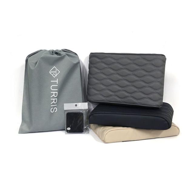 TEMU 자동차 메모리폼 팔걸이쿠션 퀼팅 차량용 콘솔쿠션 팔걸이 PU 일체형 커버 편안한 두꺼운 차량용품 자동차용품