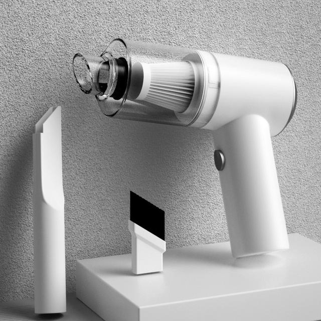 TEMU KORELAN 무선 다용도 차량용청소기 핸디형 강력 자동차와 집에서 겸용 흰색